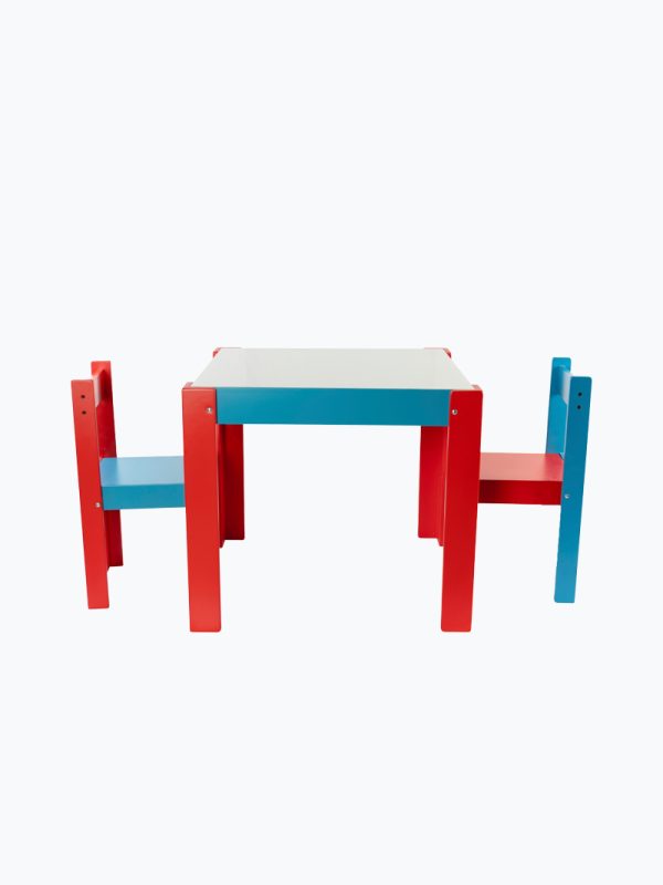 Conjunto mesa con pizarra + 2 sillas