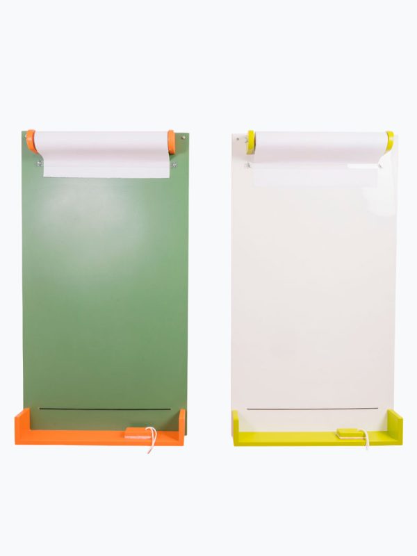 Pizarron de pared para tiza con portarrollo + borrador - Image 2