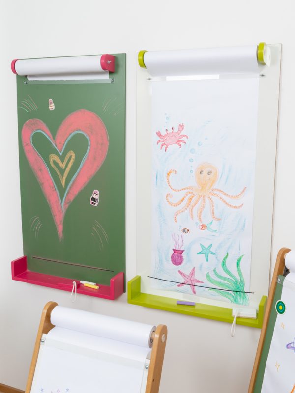 Pizarron de pared para marcador con portarrollo + borrador - Image 2