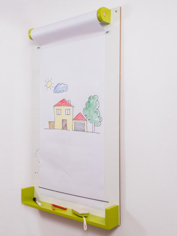 Pizarron de pared para marcador con portarrollo + borrador - Image 4