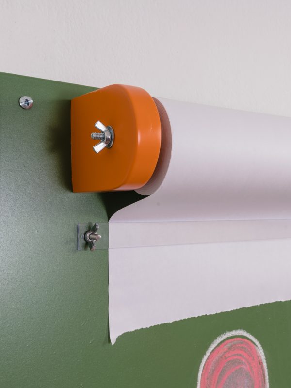 Pizarron de pared para tiza con portarrollo + borrador - Image 5
