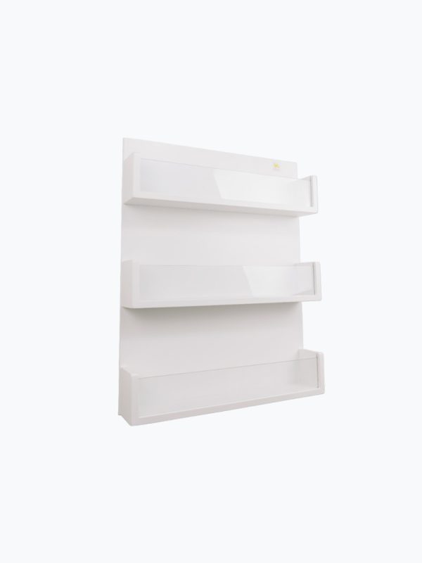 Librero de pared con acrilico